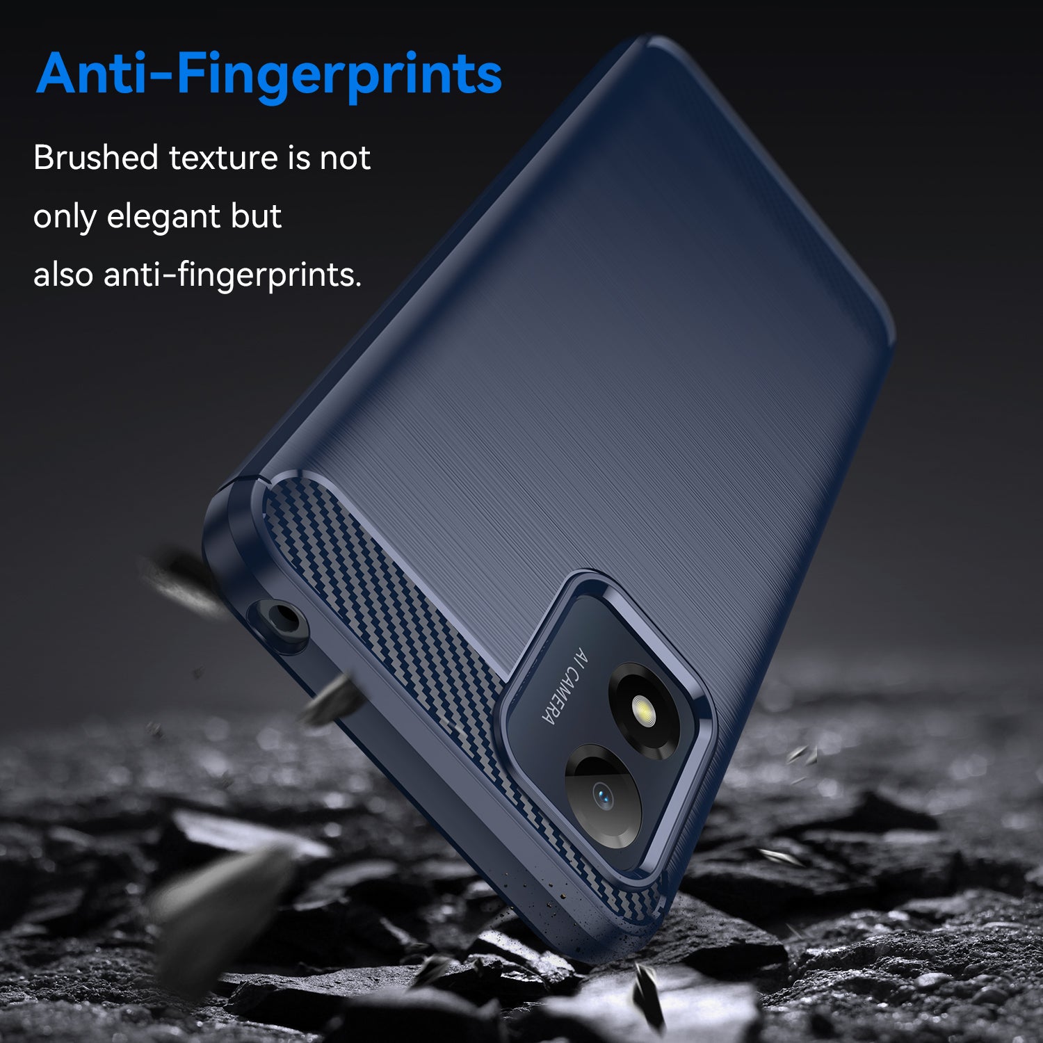 Anti-fall Phone Case for Motorola Moto E13 4G Brushed Carbon Fiber Texture Phone Shell Mobile Phone Cover Anti-fall Phone Case for Motorola Moto E13 4G Brushed Carbon Fiber Texture Phone Shell Mobile Phone Cover